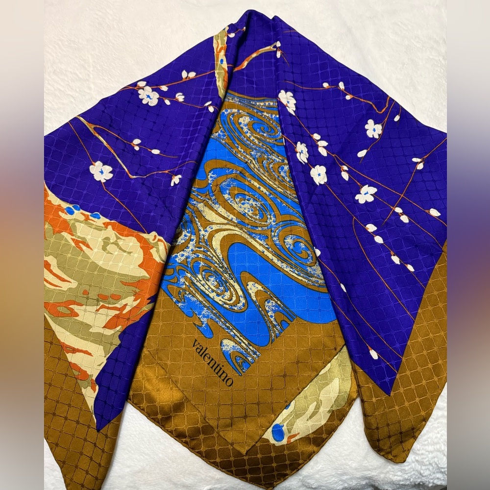 Vintage Valentino silk scarf